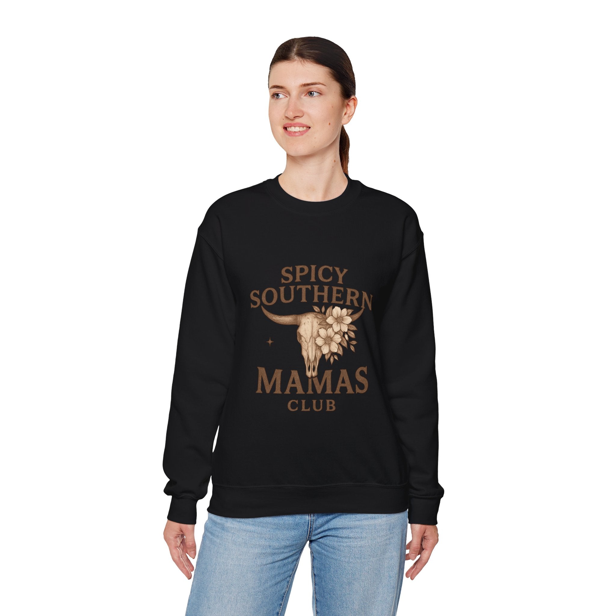 Spicy Southern Mamas Club Sweatshirt | Faith & Fire Apparel – The Bougie Pumpkin Boutique