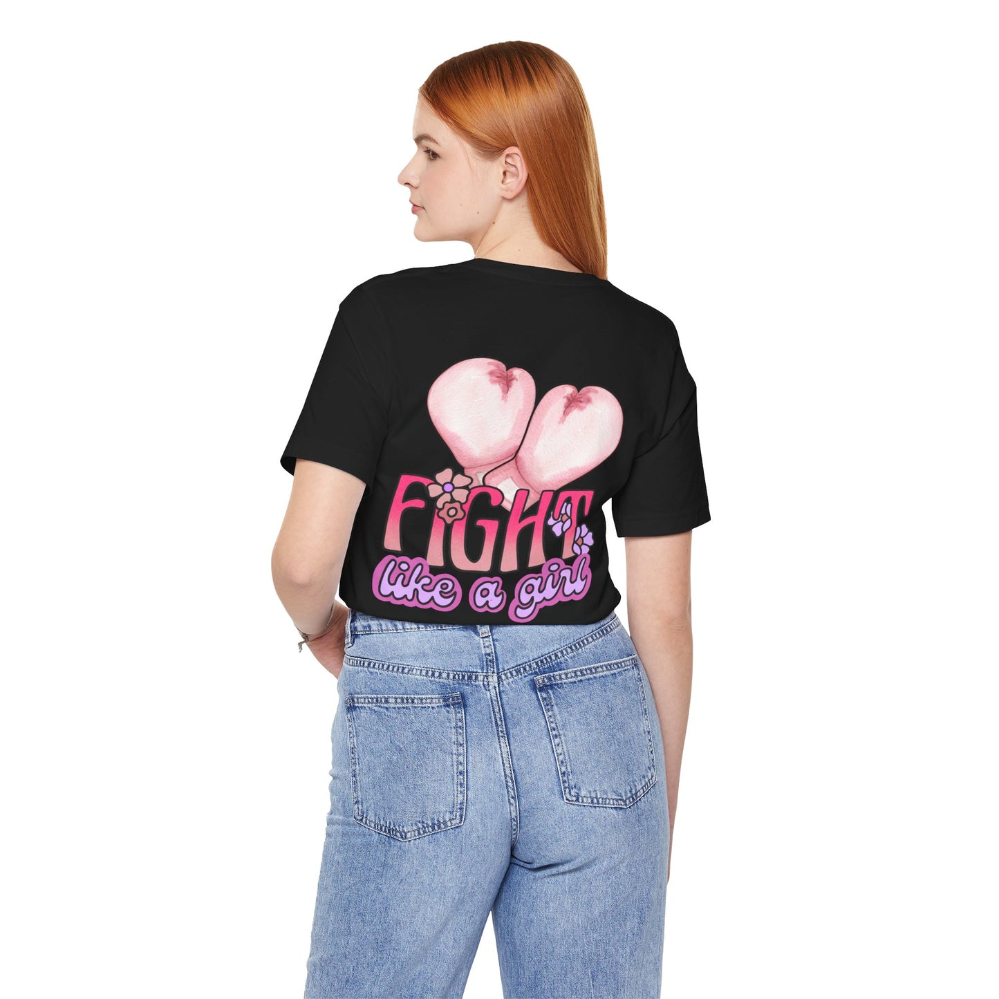 Empowerment Tee: Fight Like a Girl Unisex Jersey Short Sleeve T-Shirt, Awareness Shirt, Cancer Support Apparel, Gift for Fighters, [...]