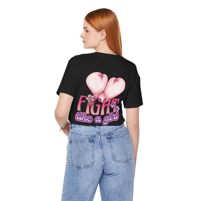 Empowerment Tee: Fight Like a Girl Unisex Jersey Short Sleeve T-Shirt, Awareness Shirt, Cancer Support Apparel, Gift for Fighters, [...]