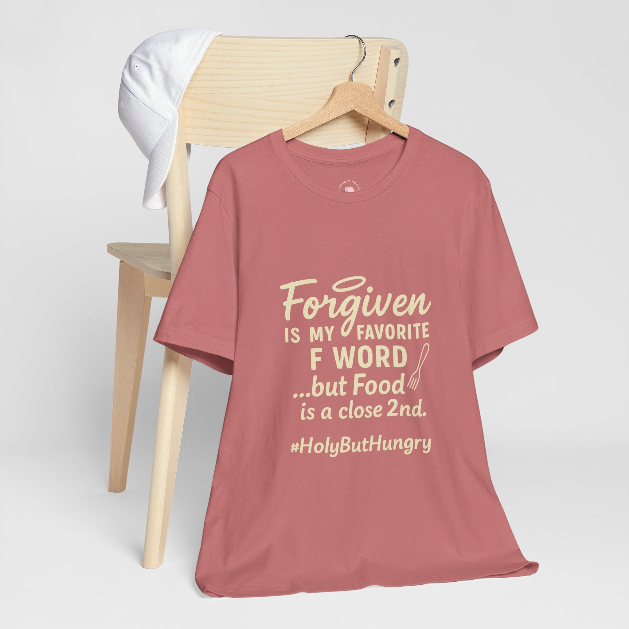 Forgiven Is My Favorite F-Word Tee — Funny Christian Foodie Shirt