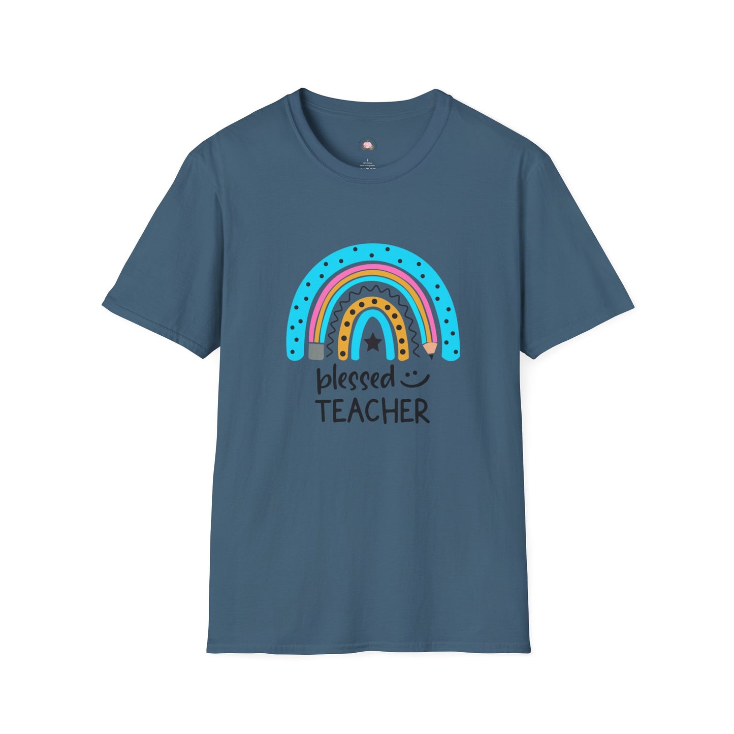 Rainbow Blessed Teacher T-Shirt, Teacher Gift, Inspirational Tee, Unisex Shirt, Back to School Fashion, Educator Appreciation