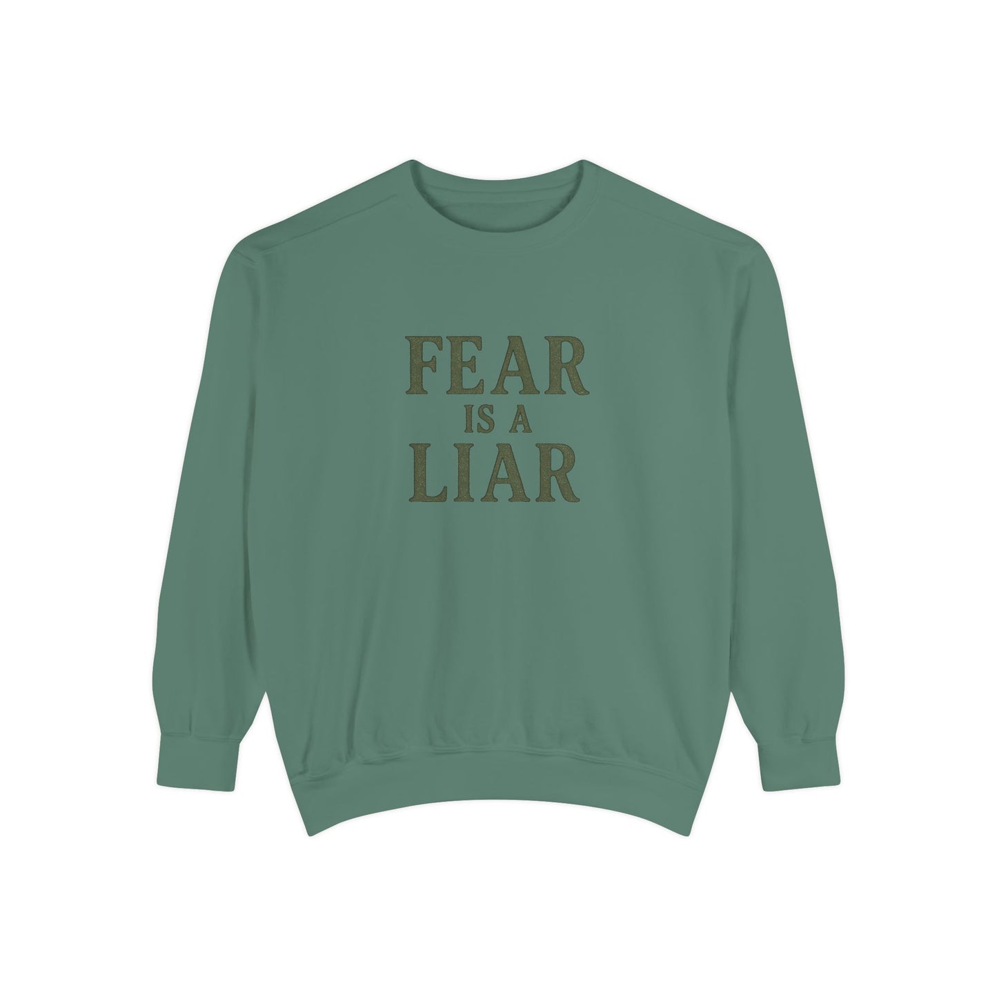 Fear Is a Liar Sweatshirt – Christian Faith Crewneck for Women-The Bougie Pumpkin Boutique - The Bougie Pumpkin Boutique