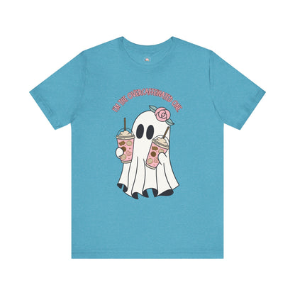 Playful Ghost Tee - Halloween Casual Wear, Unisex Short Sleeve T-Shirt, Funny Graphic Tee, Cute Gift for Halloween Lovers, Cool Ghost Design