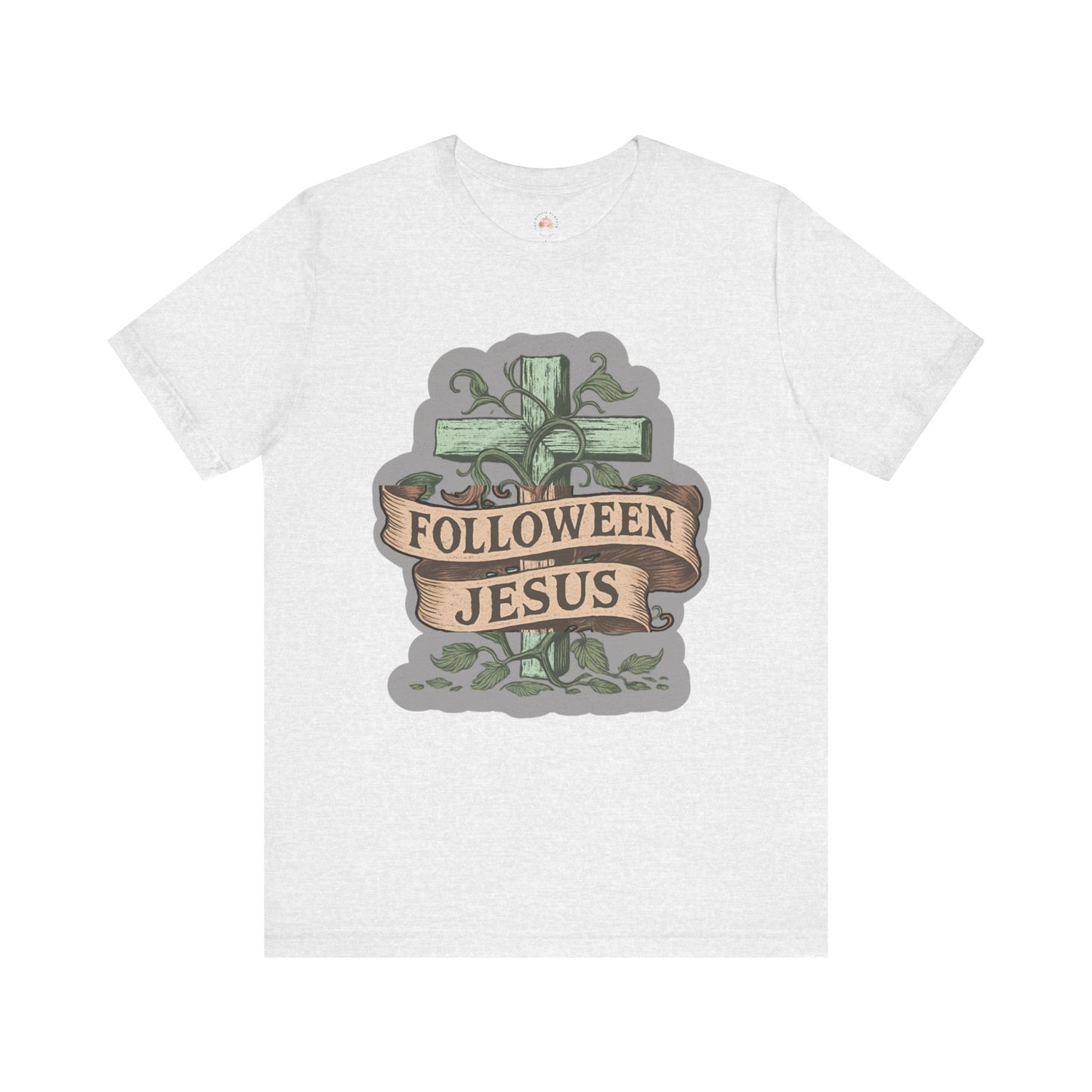 Halloween Faith Unisex Tee, Spiritual Shirt, Jesus Follow Shirt, Fall Apparel, Casual Halloween Outfit - The Bougie Pumpkin Boutique