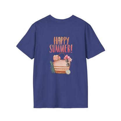 Happy Summer Unisex T-Shirt - Vacation Shirt and Beachwear
