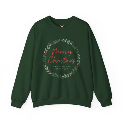 Merry Christmas Crewneck Sweatshirt, Cozy Holiday Style, Unisex Sweatshirt, Christmas Gift, Winter Apparel, Festive Clothing
