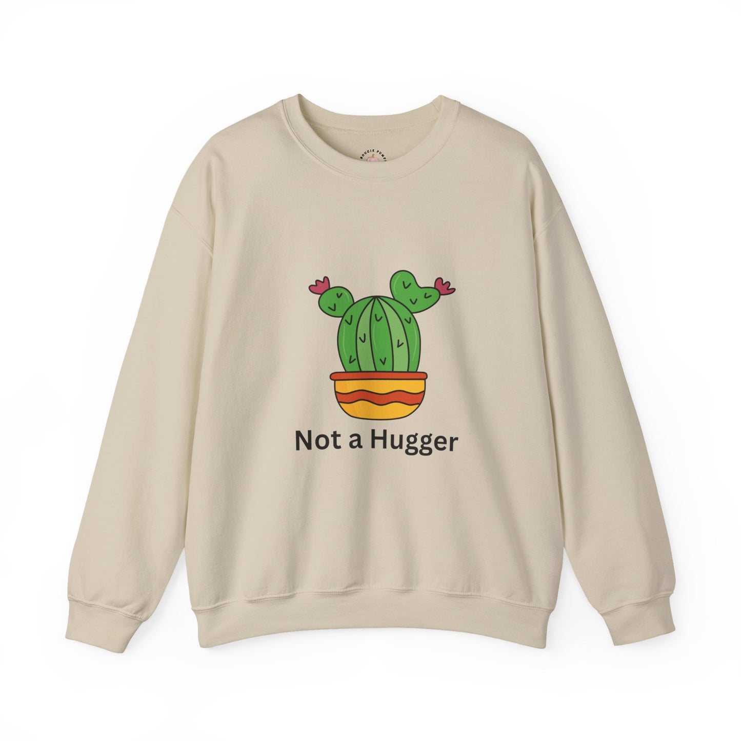 Cactus Not a Hugger Sweatshirt, Cute Sweatshirt, Funny Gift, Unisex Crewneck, Plant Lovers, Casual Wear, Birthday Gift