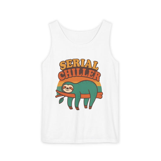 Serial Chiller Vibes Tank Top for Teachers and Moms on Vacay