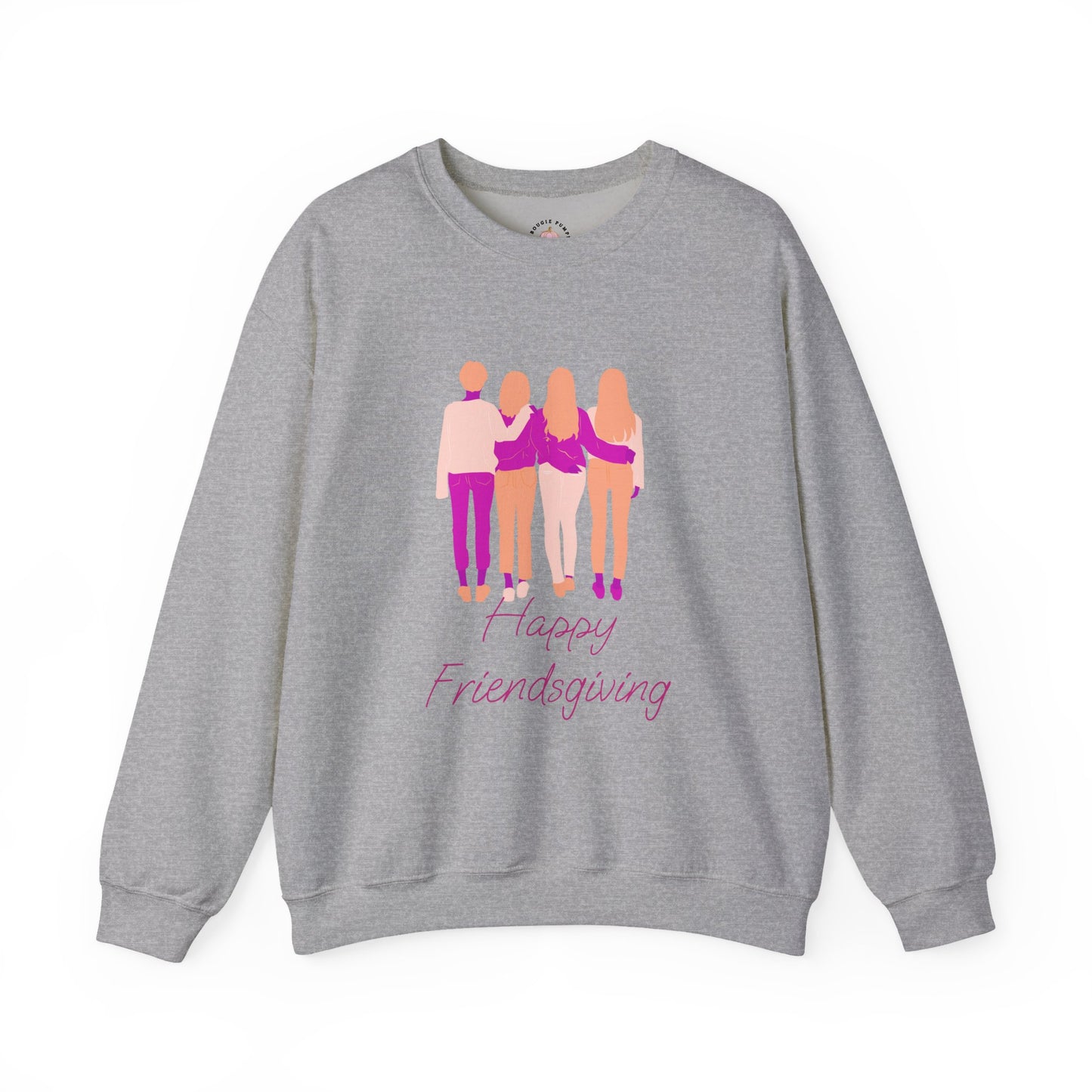 Friendsgiving Crewneck Sweatshirt - Happy Friendsgiving, Giving Thanks, Fall