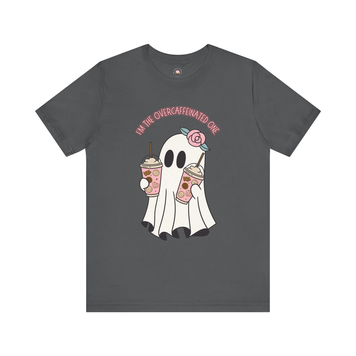Playful Ghost Tee - Halloween Casual Wear, Unisex Short Sleeve T-Shirt, Funny Graphic Tee, Cute Gift for Halloween Lovers, Cool Ghost Design