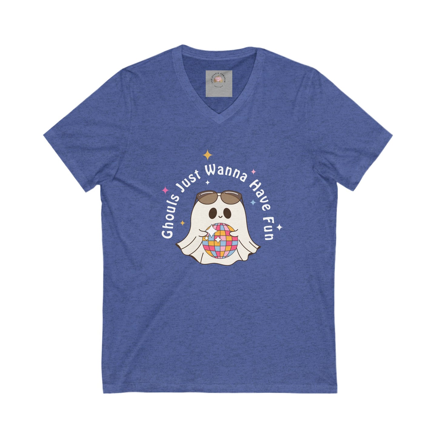 Unisex Jersey Short Sleeve V-Neck Tee