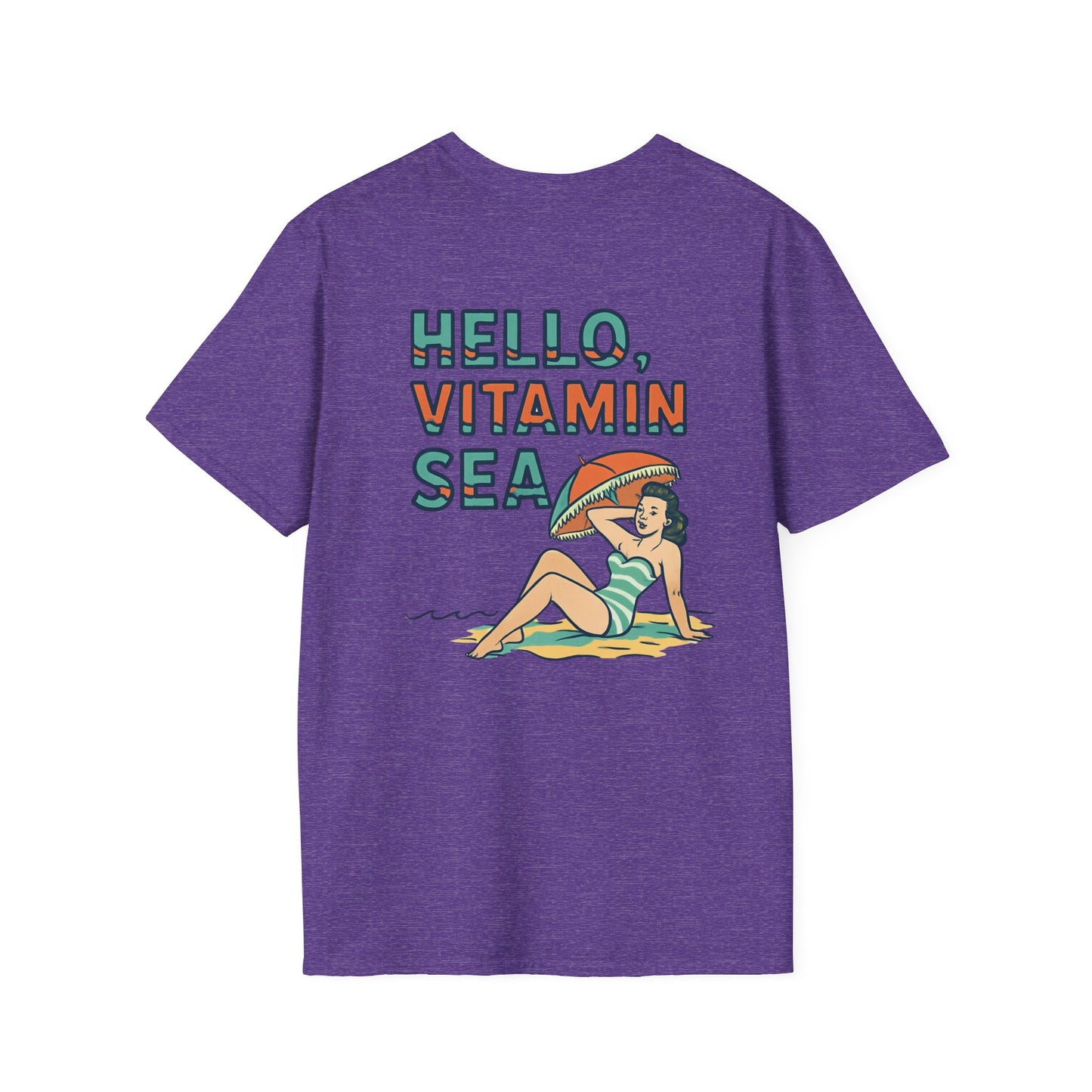 Hello Vitamin Sea Unisex T-Shirt, Beachwear, Summer Vibes, Vacation Tee, Casual Outfit, Gift for Sea Lovers, Vintage