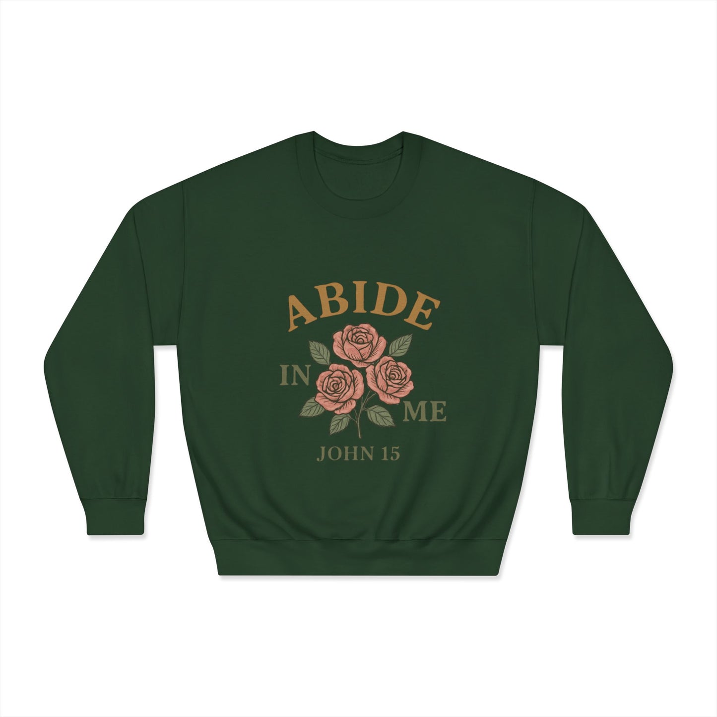 Abide in Me Sweatshirt | John 15 Scripture Crewneck | Faith & Fire Collection – The Bougie Pumpkin Boutique - The Bougie Pumpkin Boutique