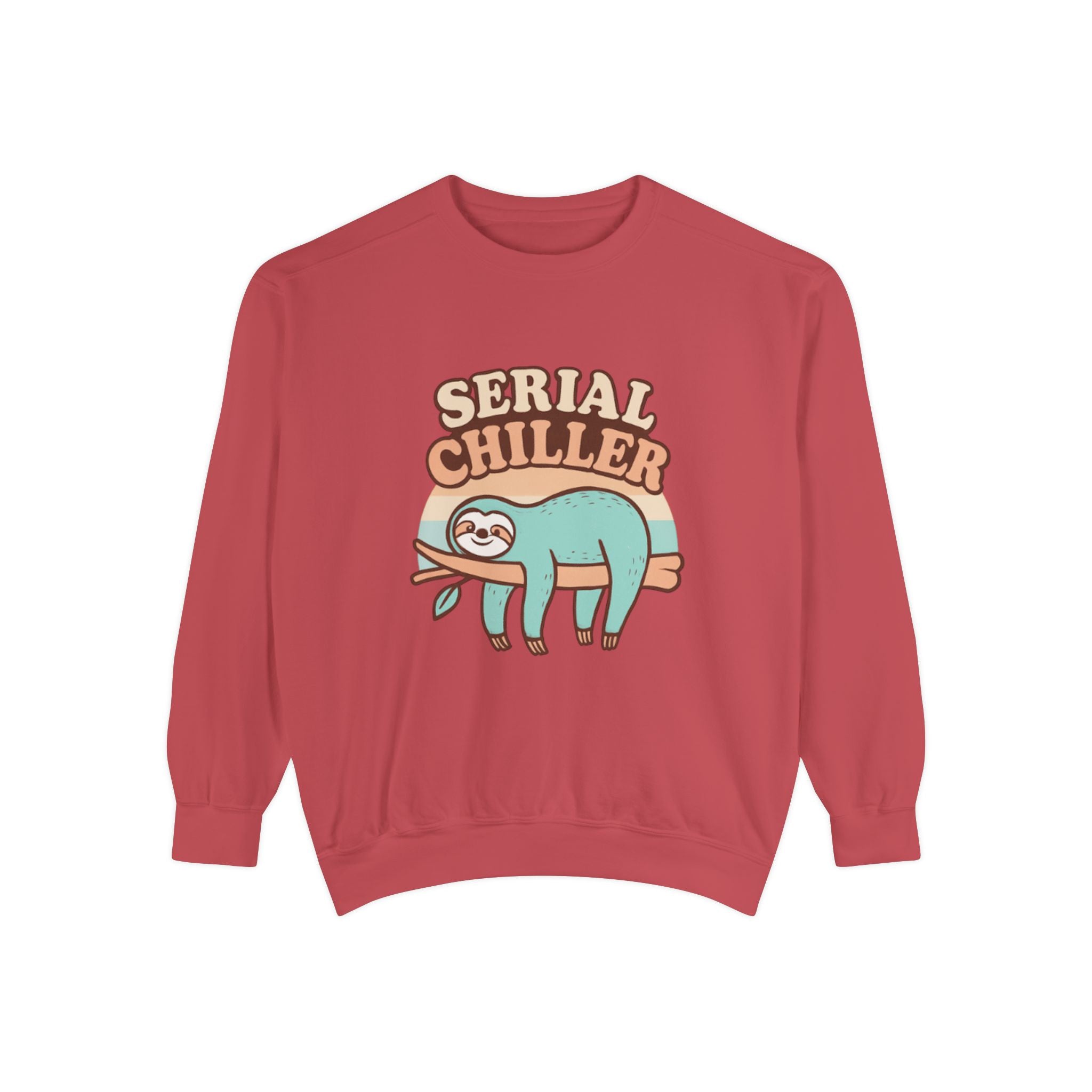 Serial Chiller Sweatshirt | Funny Sloth Graphic Crewneck for Lazy Days – Cozy Cute Apparel by The Bougie Pumpkin Boutique