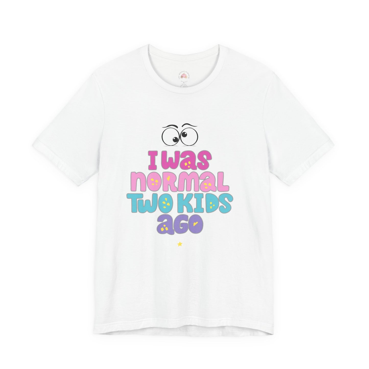 Unisex Jersey Short Sleeve Tee with 'I Was Normal Two Kids Ago' Design - Fun Parenthood Shirt, Gift for Moms and Dads, Casual Wear, [...]