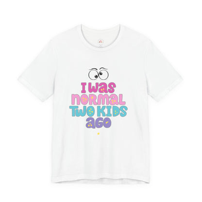 Unisex Jersey Short Sleeve Tee with 'I Was Normal Two Kids Ago' Design - Fun Parenthood Shirt, Gift for Moms and Dads, Casual Wear, [...]
