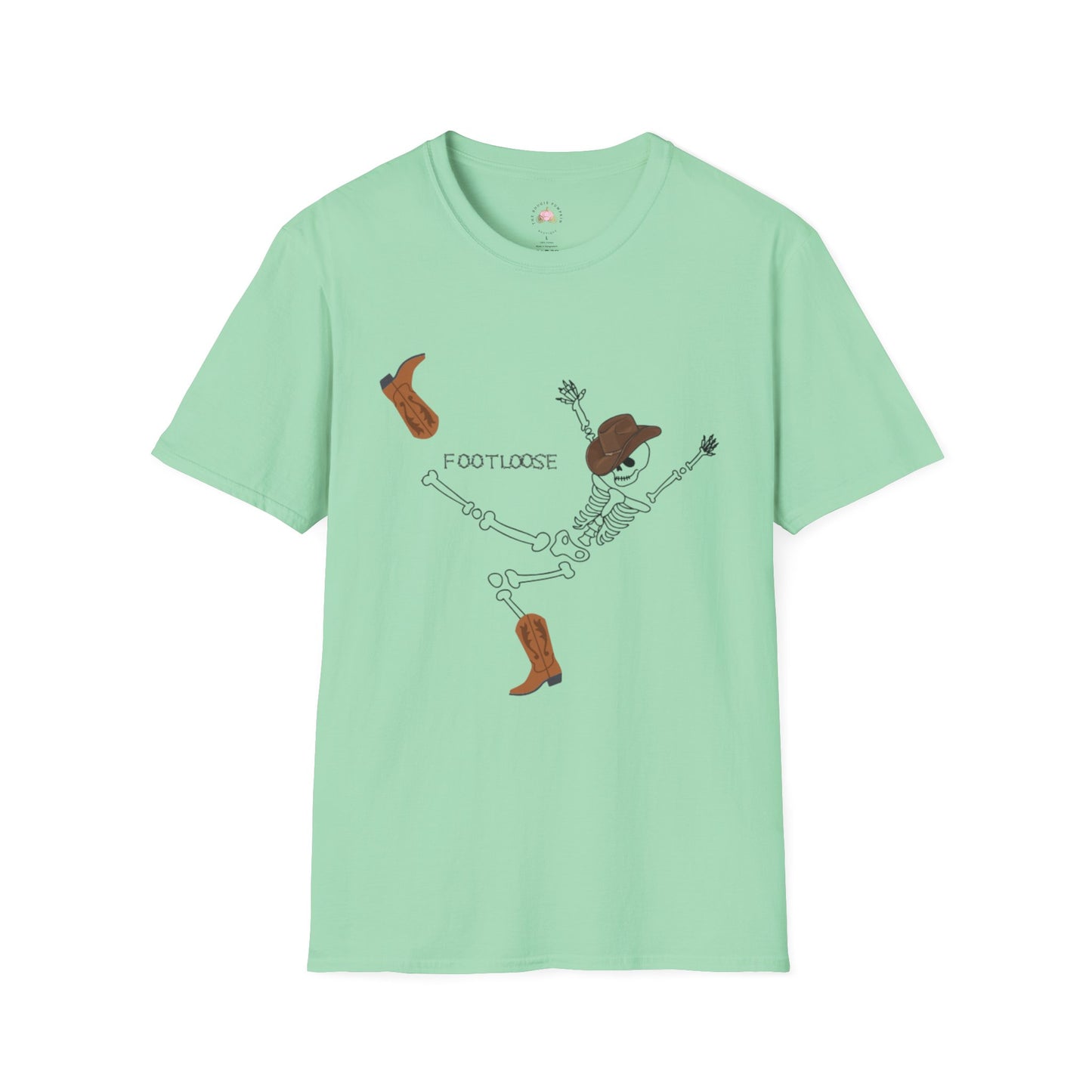 Footloose Skeleton Unisex T-Shirt - Funny Halloween Country Shirt