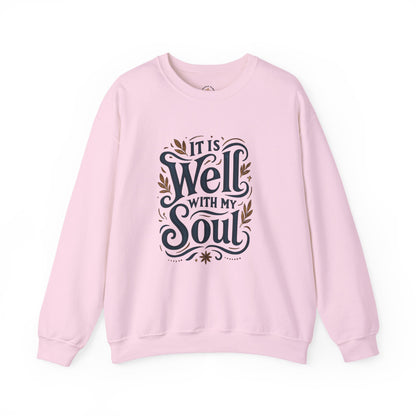 Soulful Comfort Crewneck Sweatshirt - Cozy Gift for Faith Lovers, Inspirational Apparel, Motivational Sweatshirt, Religious Gift, [...]