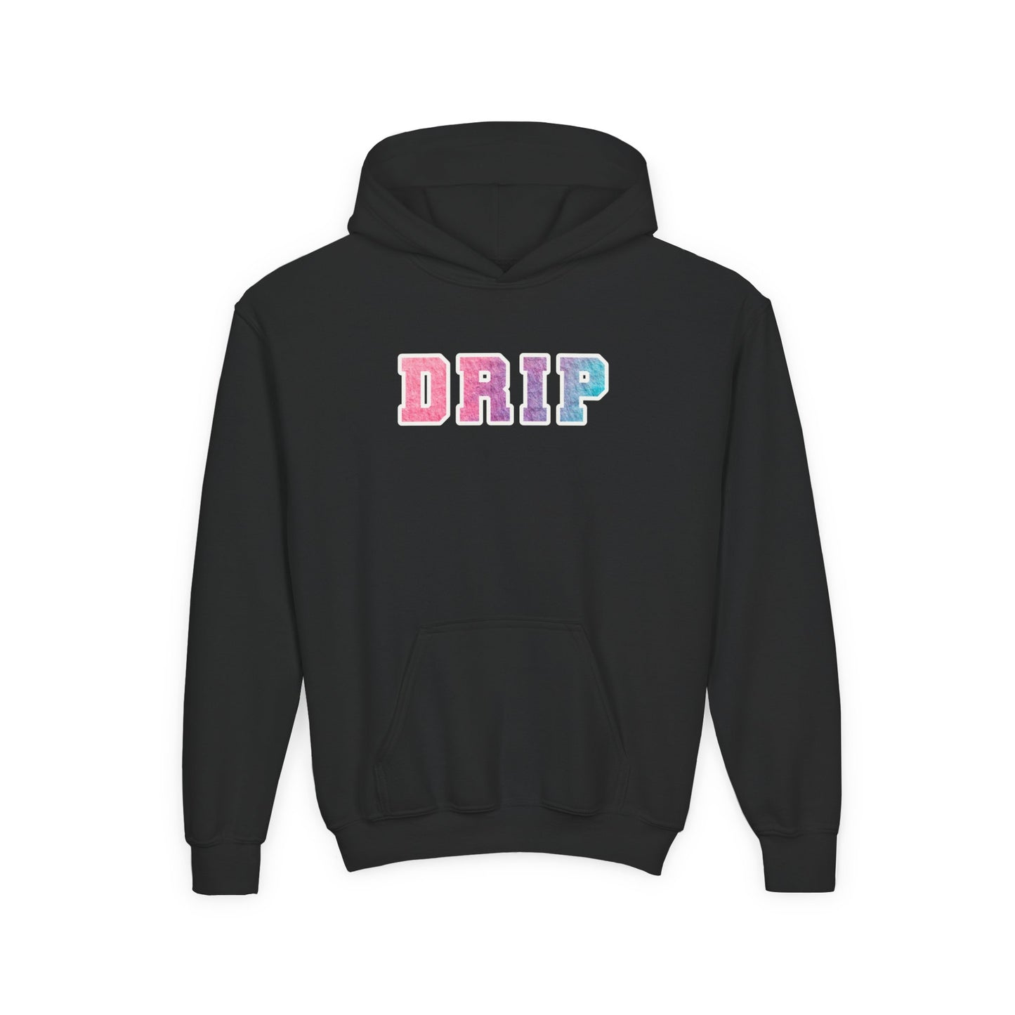 Youth Heavy Blend Hooded Sweatshirt - Drip Design, Trendy Hoodie, Urban Outfit, Gift for Teens, Casual Wear, Street Style