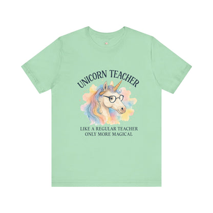 Unisex Tee - Unicorn Teacher Funny Design
