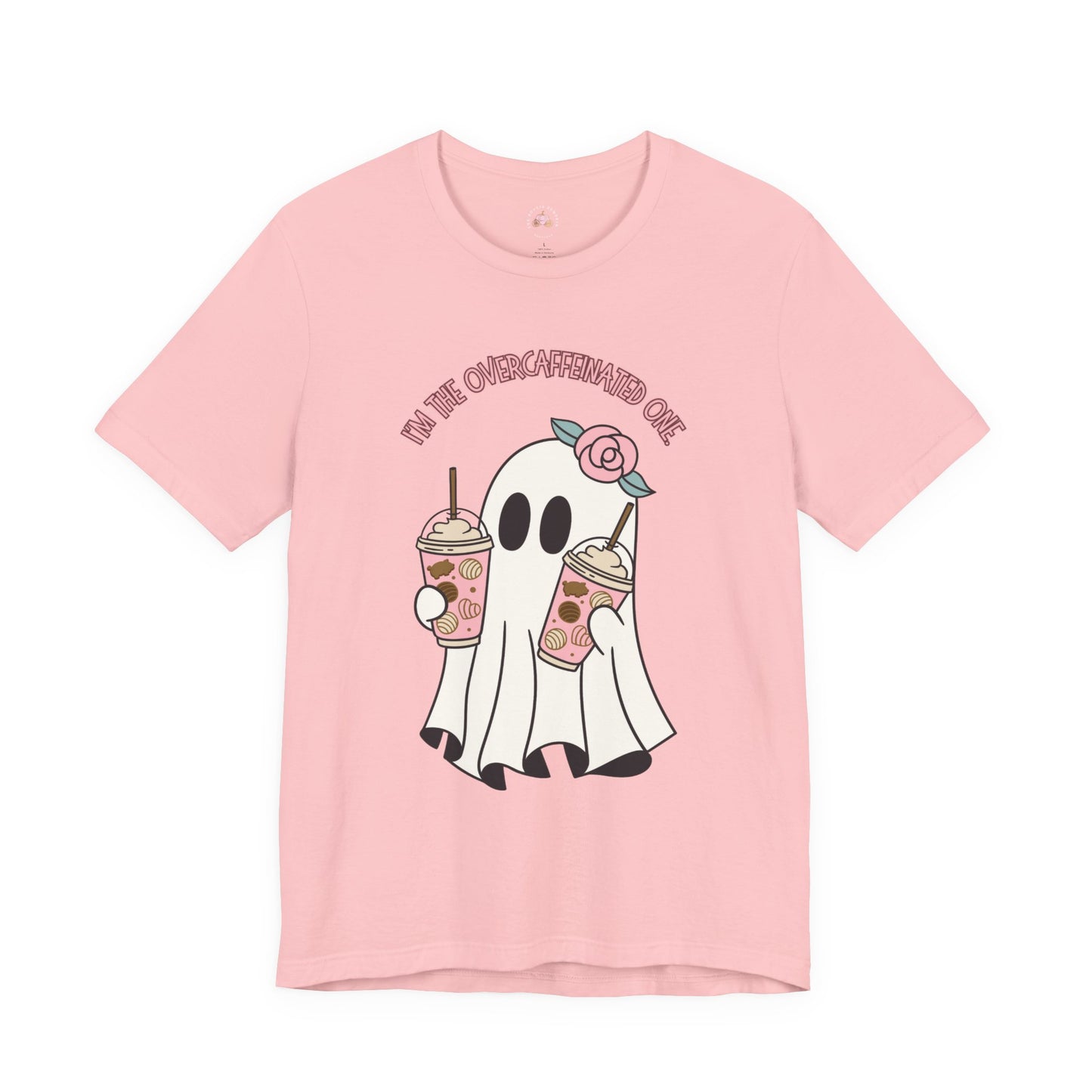 Playful Ghost Tee - Halloween Casual Wear, Unisex Short Sleeve T-Shirt, Funny Graphic Tee, Cute Gift for Halloween Lovers, Cool Ghost Design
