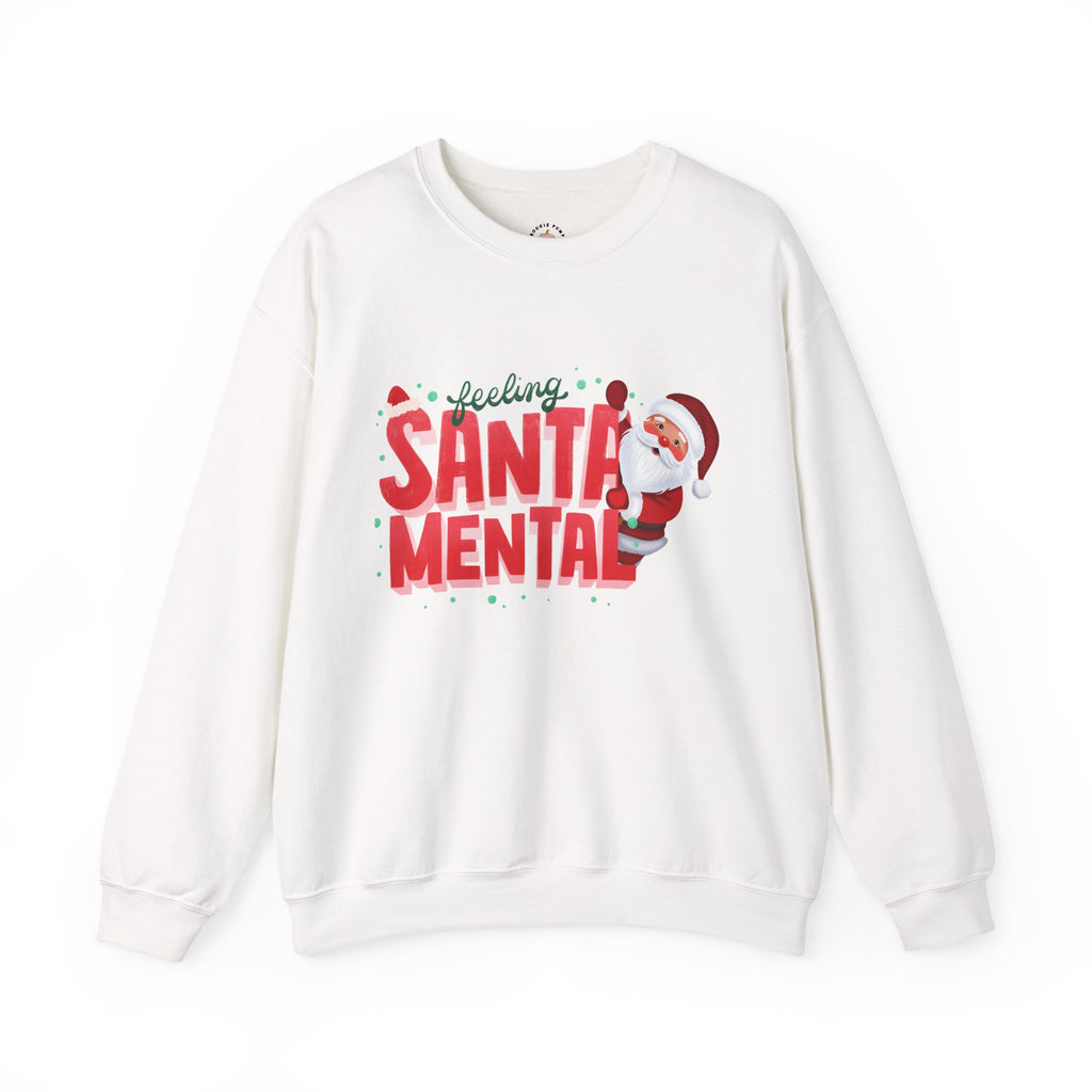 Feeling Santa Mental Sweatshirt — Funny Christmas Santa Crewneck