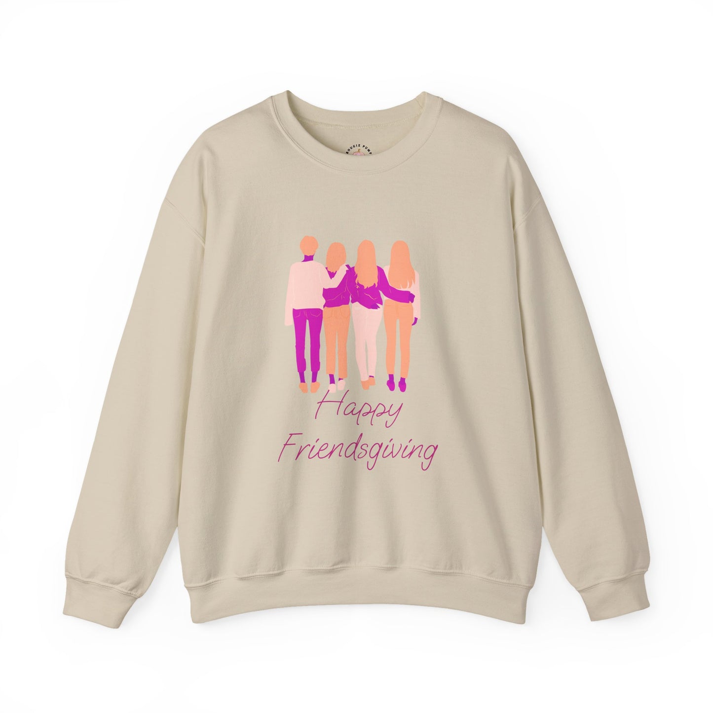 Friendsgiving Crewneck Sweatshirt - Happy Friendsgiving, Giving Thanks, Fall