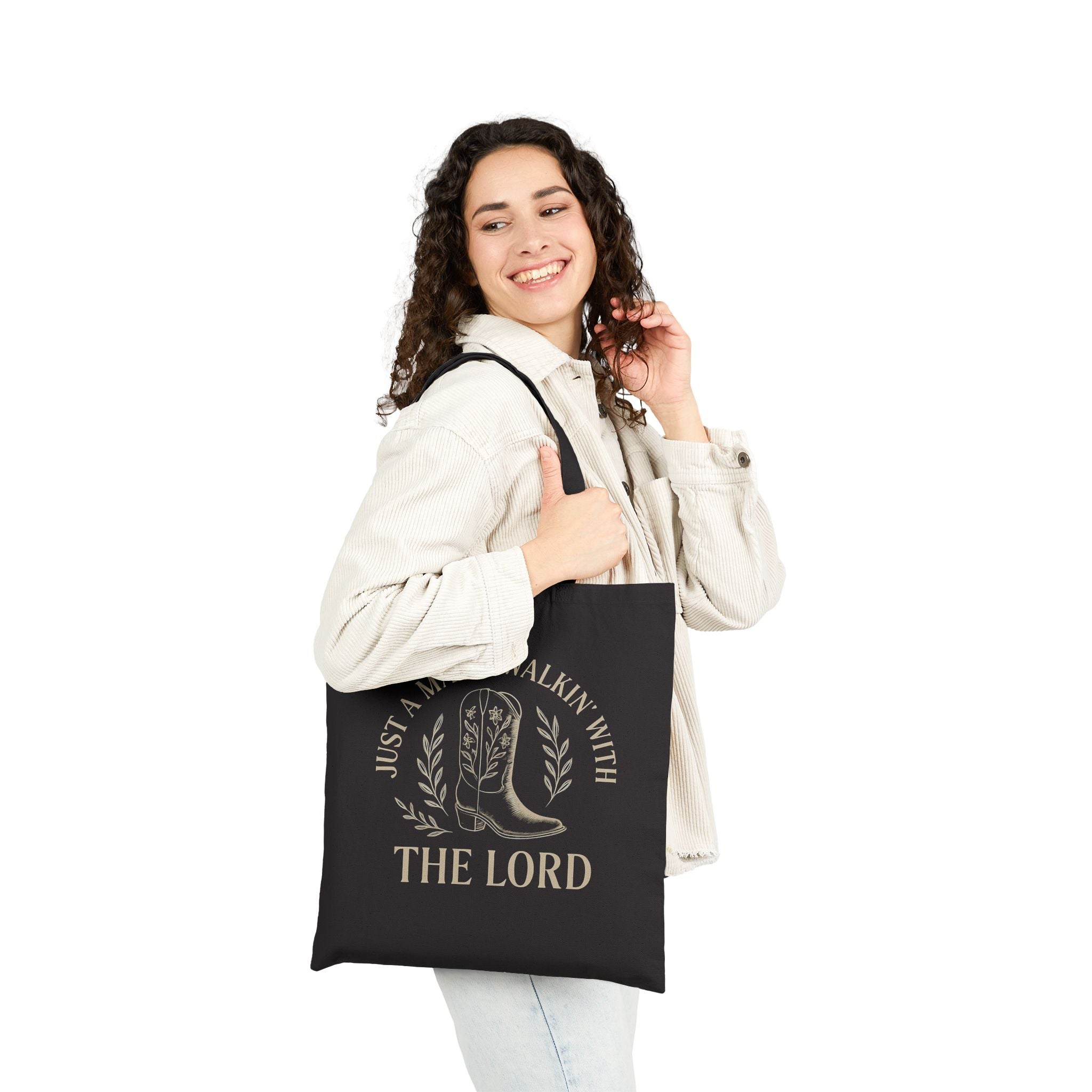Faith-Inspiring Canvas Tote, Eco-Friendly Shopping Bag, Christian Gift, Minimalist Tote, Bible Verse Bag, Everyday Carryall
