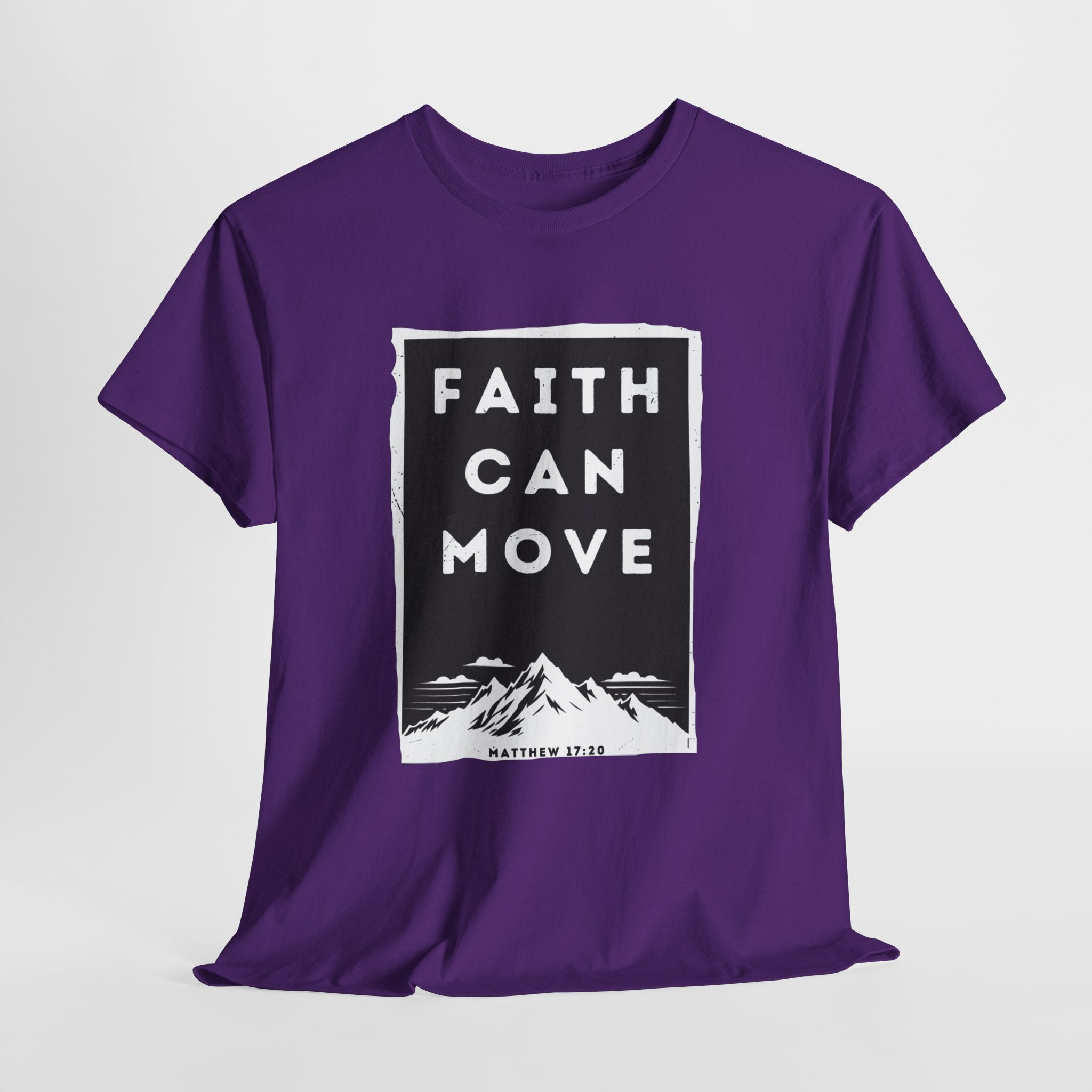Faith Can Move Mountains Christian T-Shirt | Inspirational Graphic Tee for Women – The Bougie Pumpkin Boutique