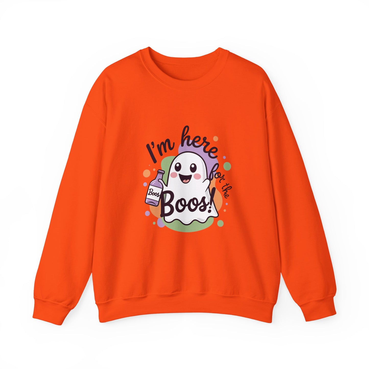 Halloween Ghost Crewneck Sweatshirt, Funny Halloween Gift, Spooky Apparel, Unisex Sweatshirt, Holiday Fashion