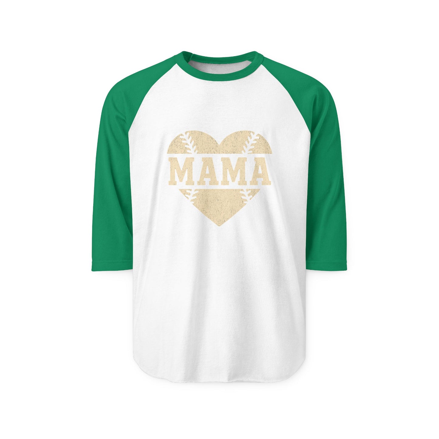 Mama Baseball Heart Raglan Shirt | Game Day Tee for Moms | The Bougie Pumpkin Boutique - The Bougie Pumpkin Boutique