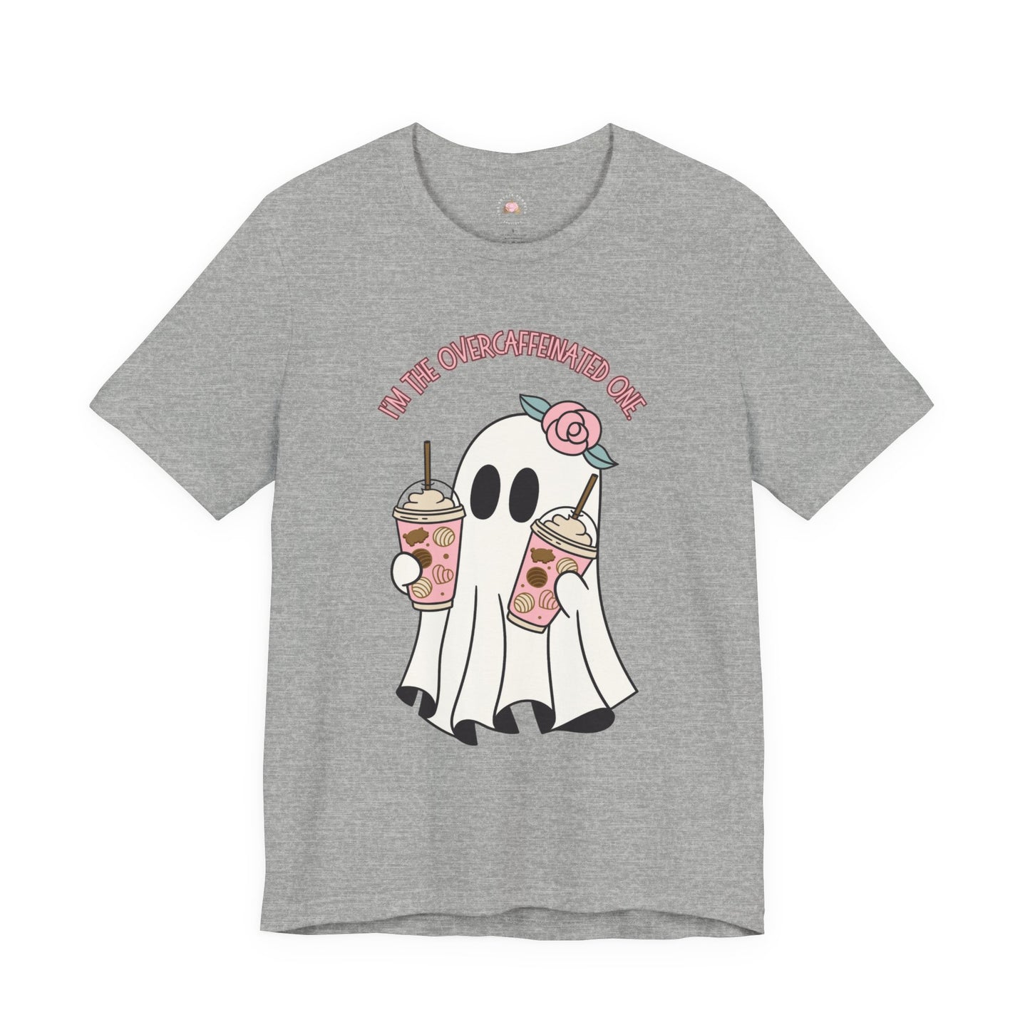 Playful Ghost Tee - Halloween Casual Wear, Unisex Short Sleeve T-Shirt, Funny Graphic Tee, Cute Gift for Halloween Lovers, Cool Ghost Design
