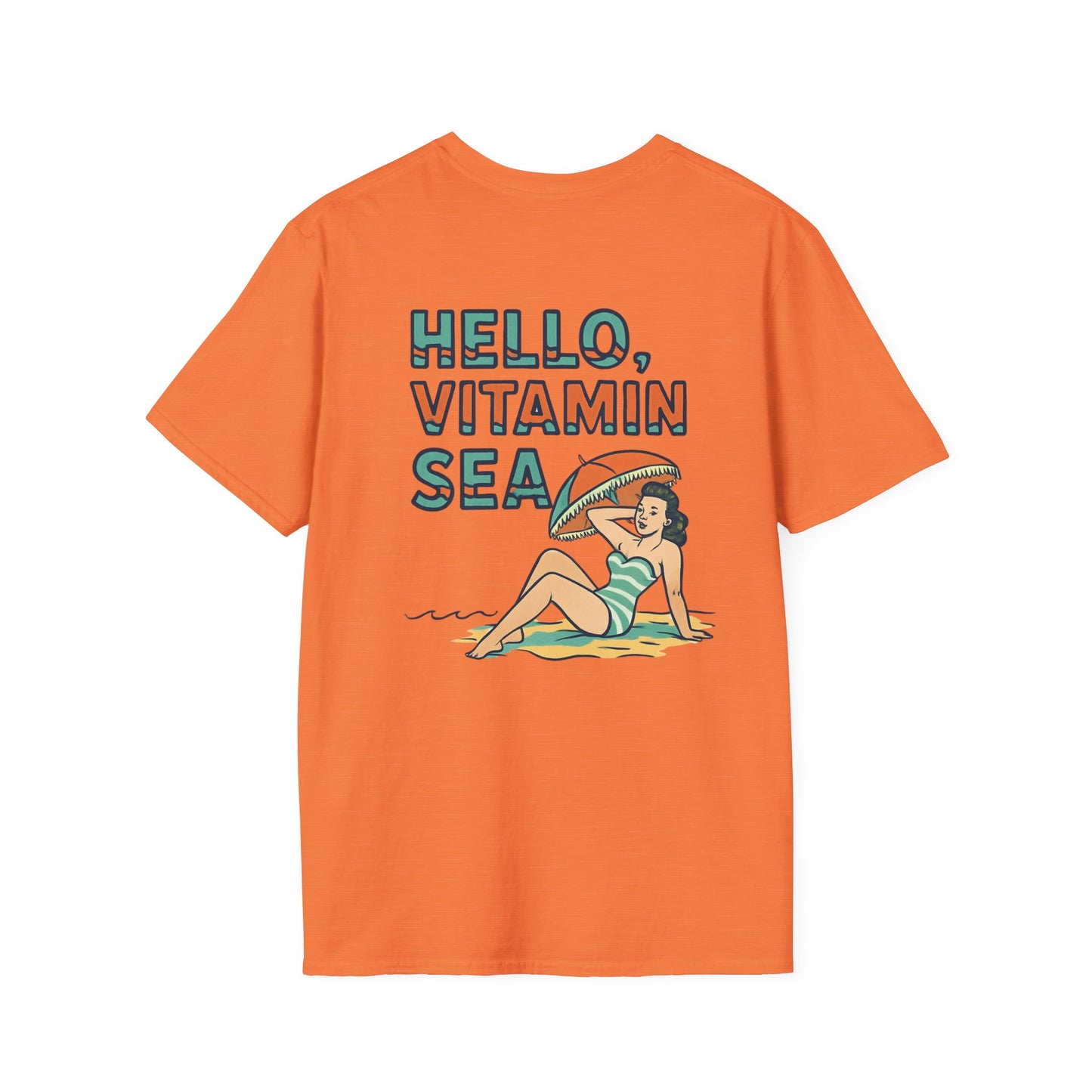 Hello Vitamin Sea Unisex T-Shirt, Beachwear, Summer Vibes, Vacation Tee, Casual Outfit, Gift for Sea Lovers, Vintage