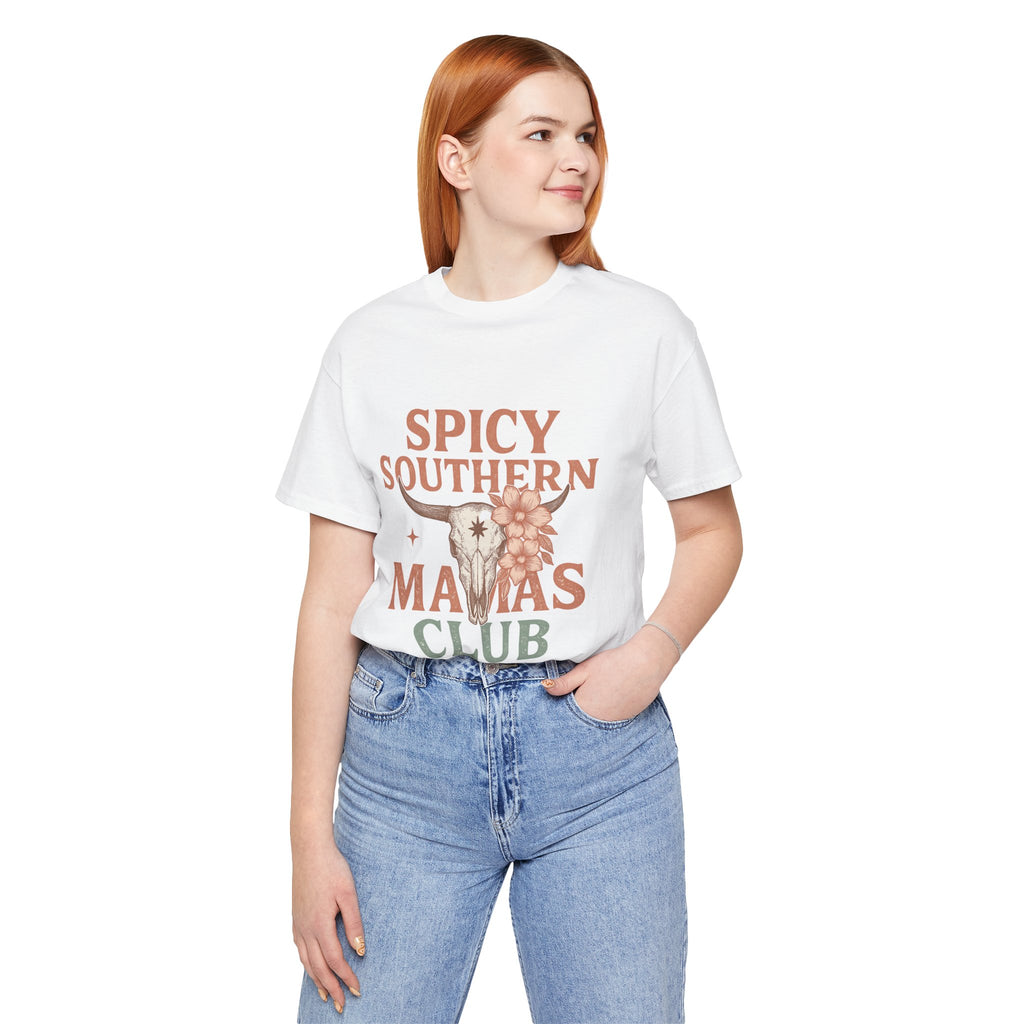 Spicy Southern Mamas Club Tee | Western Graphic Shirt for Faith-Filled Women – The Bougie Pumpkin Boutique
