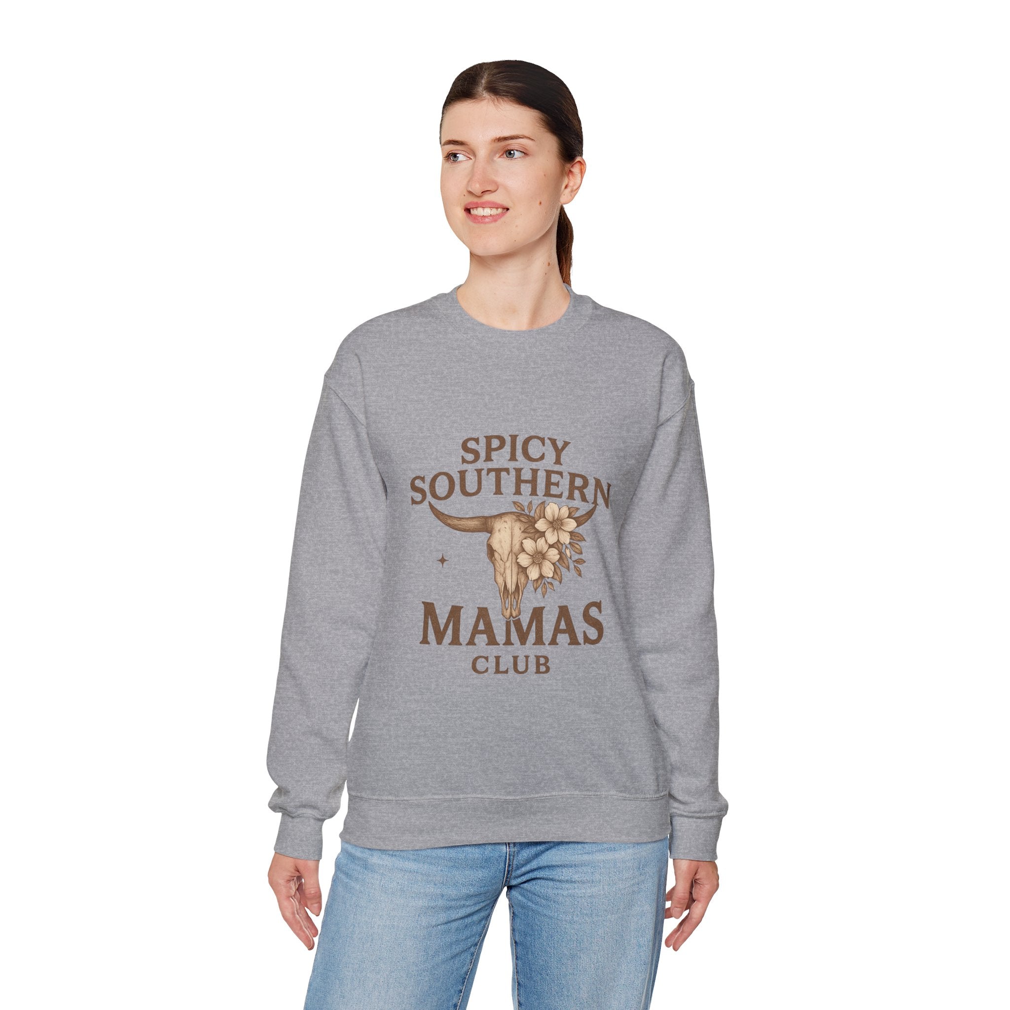 Spicy Southern Mamas Club Sweatshirt | Faith & Fire Apparel – The Bougie Pumpkin Boutique
