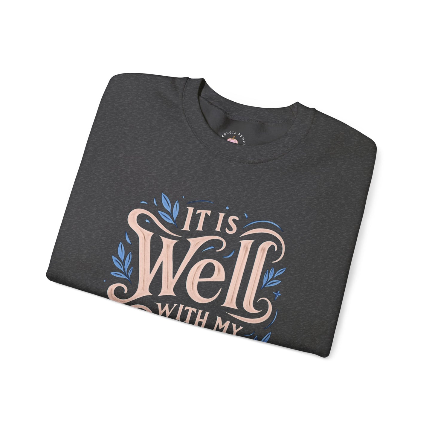 Soulful Comfort Crewneck Sweatshirt - Cozy Gift for Faith Lovers, Inspirational Apparel, Motivational Sweatshirt, Religious Gift, [...]