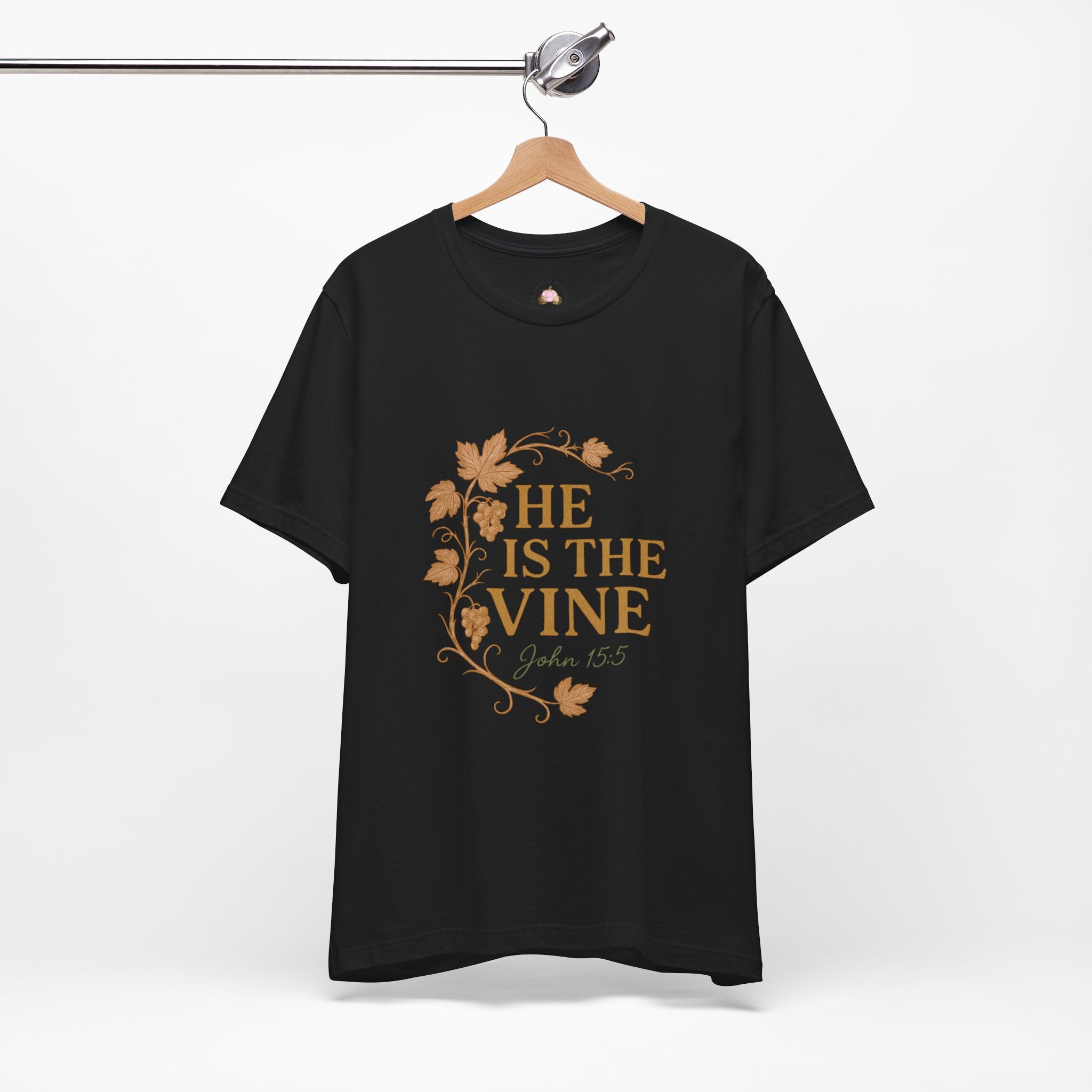 He Is The Vine T-Shirt | John 15:5 Christian Tee | Faith Scripture Shirt – Bougie Pumpkin Boutique