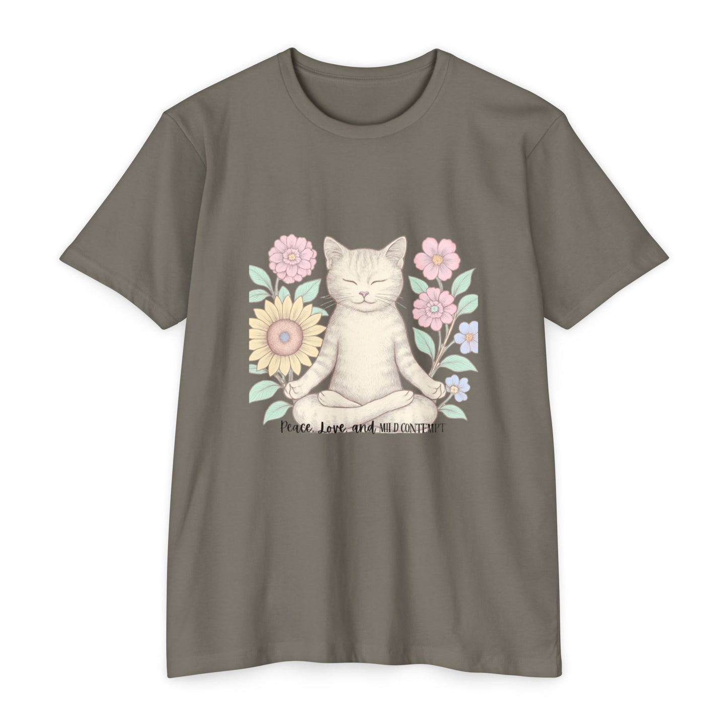 Zen Cat T-shirt - Funny and Snarky Cat Humor Design