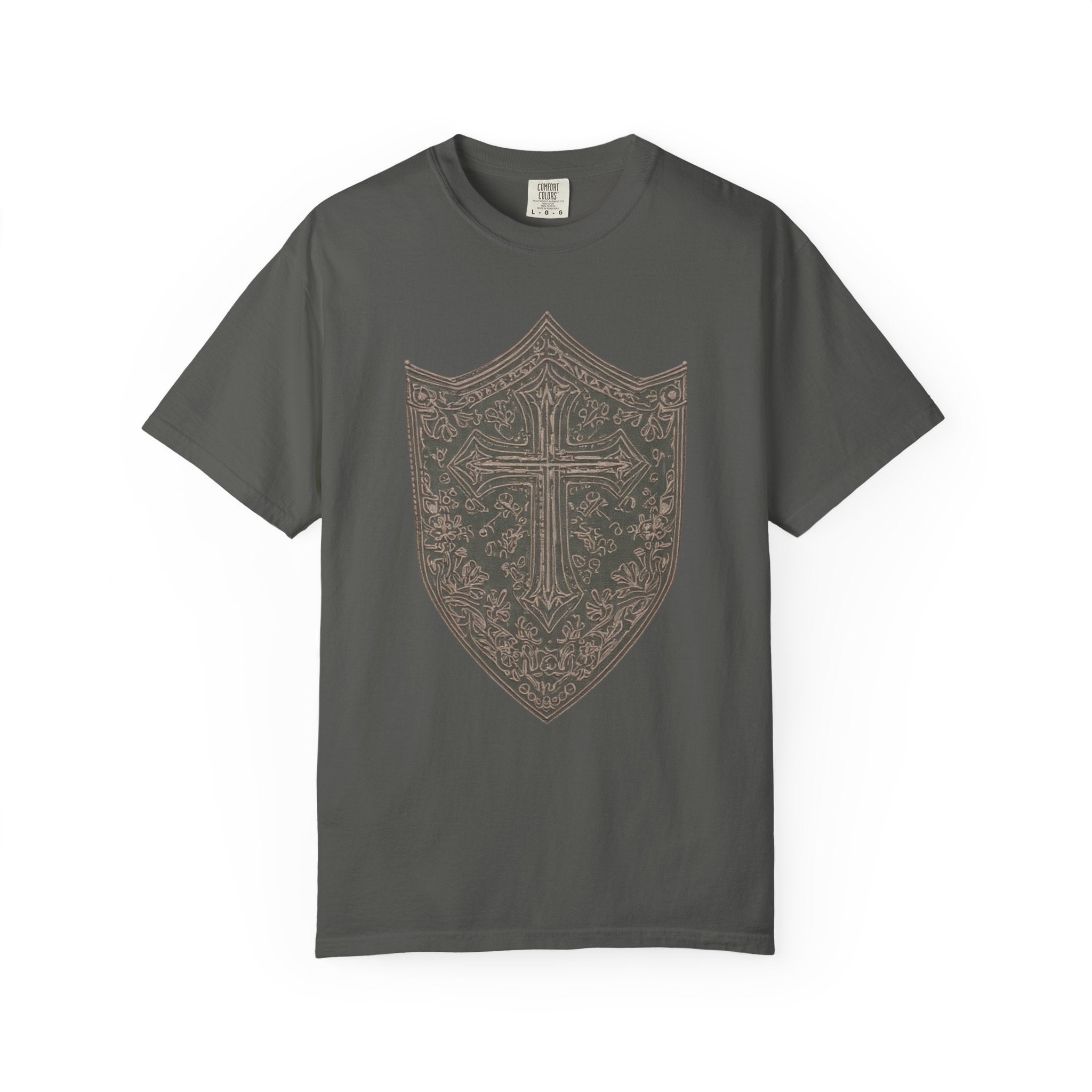 Christian Shield T-Shirt — Sword & Bible Faith Graphic Tee