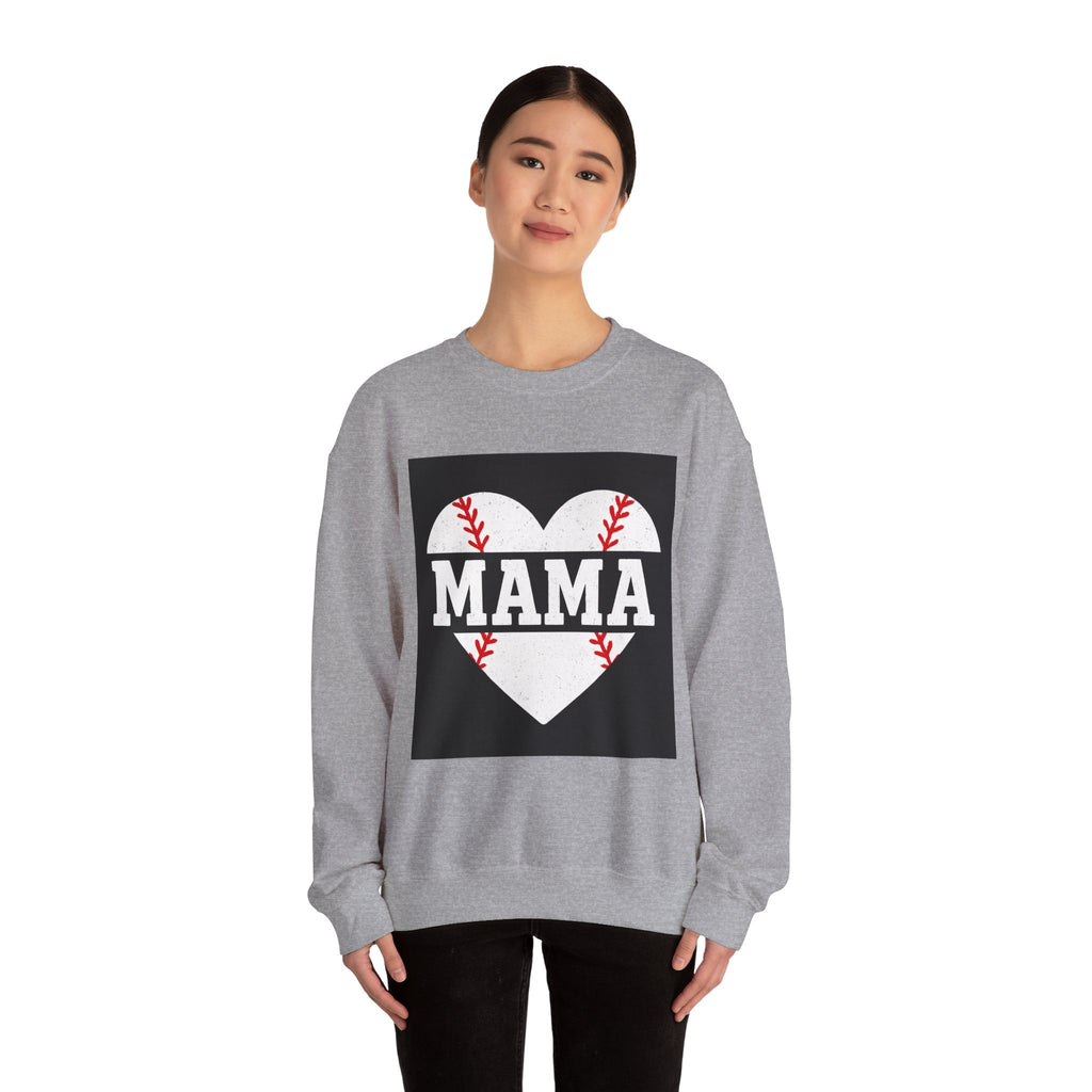 Baseball Mama Sweatshirt | Game Day Heart Design | Sports Mom Apparel – The Bougie Pumpkin Boutique