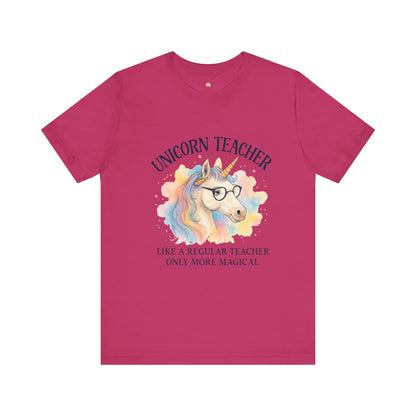 Unisex Tee - Unicorn Teacher Funny Design