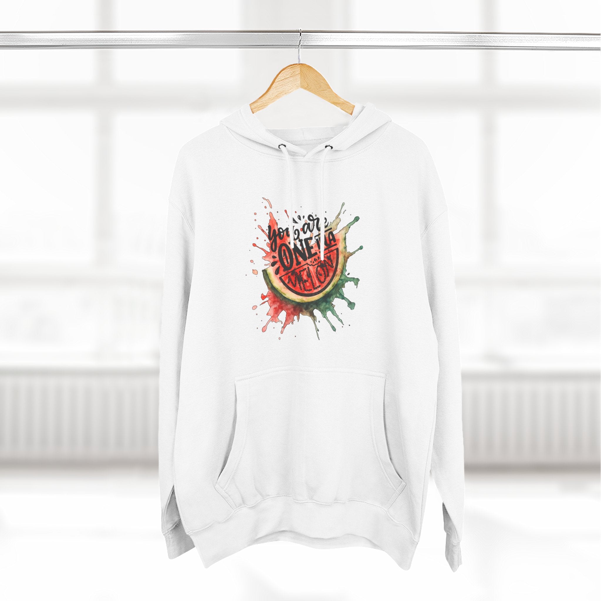 Fleece Hoodie - One In A Melon Design