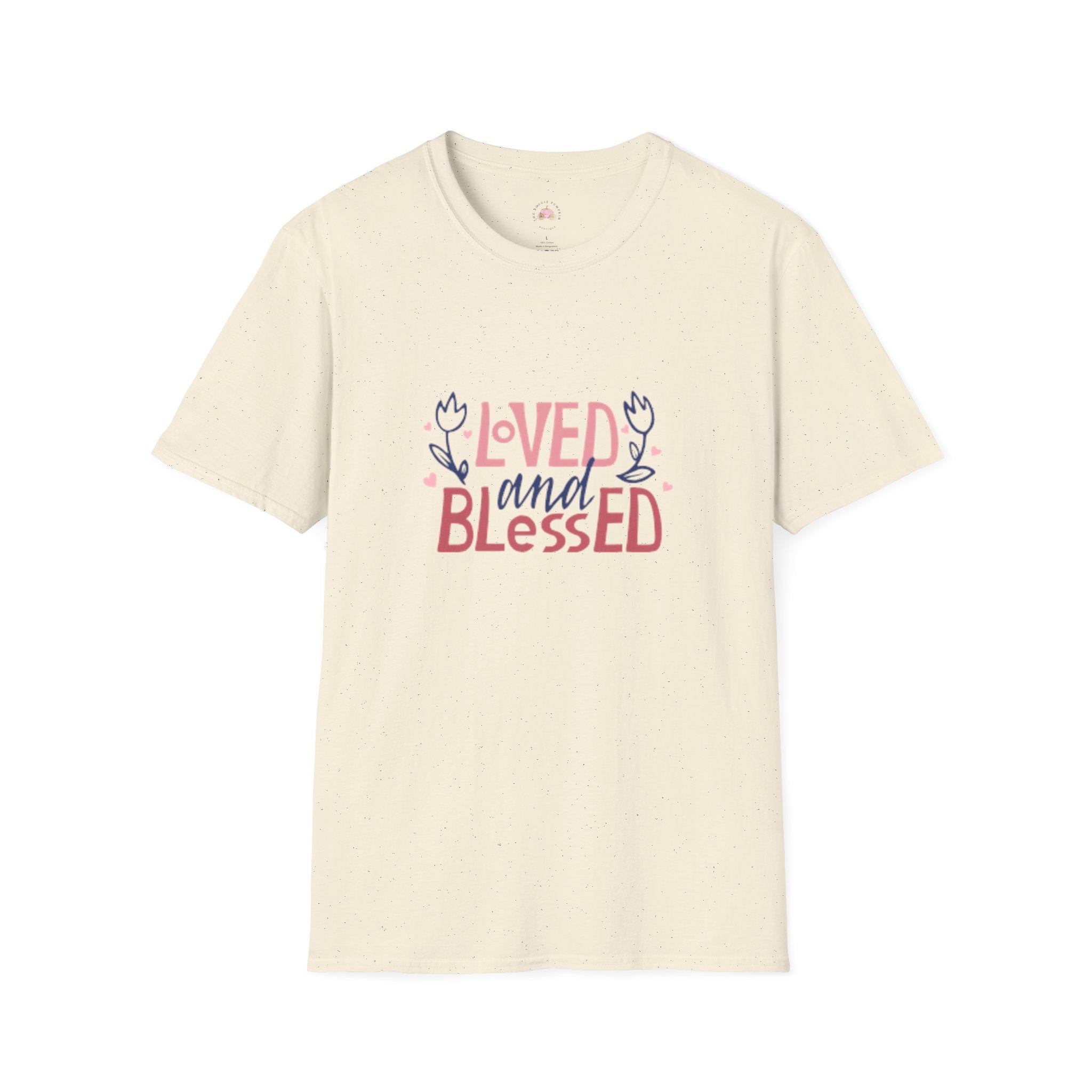 Loved & Blessed Agape Love Shirt - Christian Heart Graphic Tee - Biblical Love Valentine's Apparel