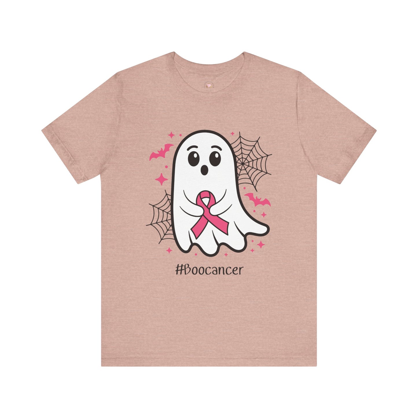 Cute Ghost #Boocancer Unisex T-Shirt, Halloween Tee, Breast Cancer Awareness, Fun Gift, Soft Cotton Top, Casual Wear