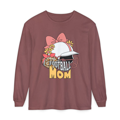 Football Mom Long Sleeve T-Shirt | Gift for Mothers, Sports Apparel, Casual Wear, Game Day Outfit, Fall Fashion