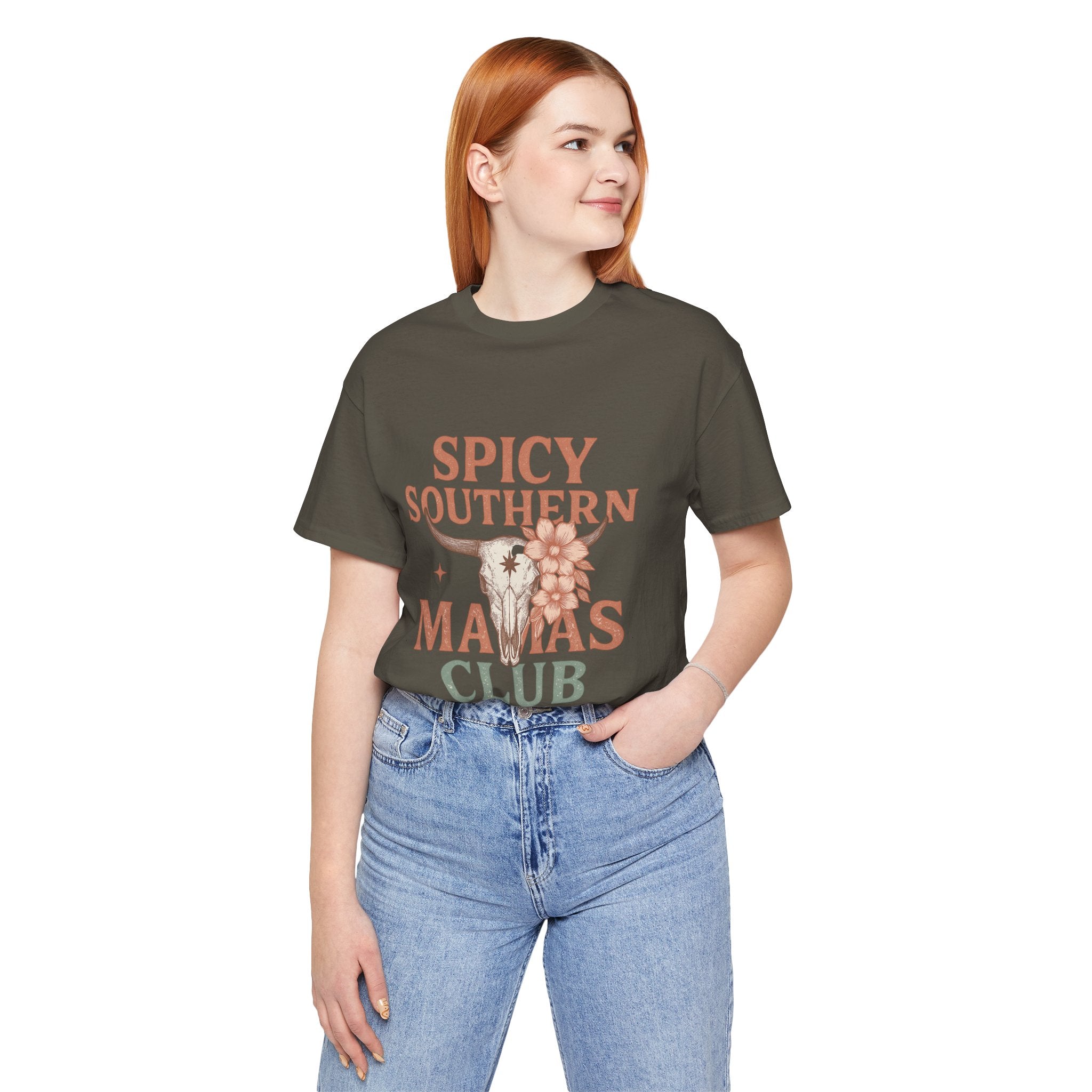 Spicy Southern Mamas Club Tee | Western Graphic Shirt for Faith-Filled Women – The Bougie Pumpkin Boutique