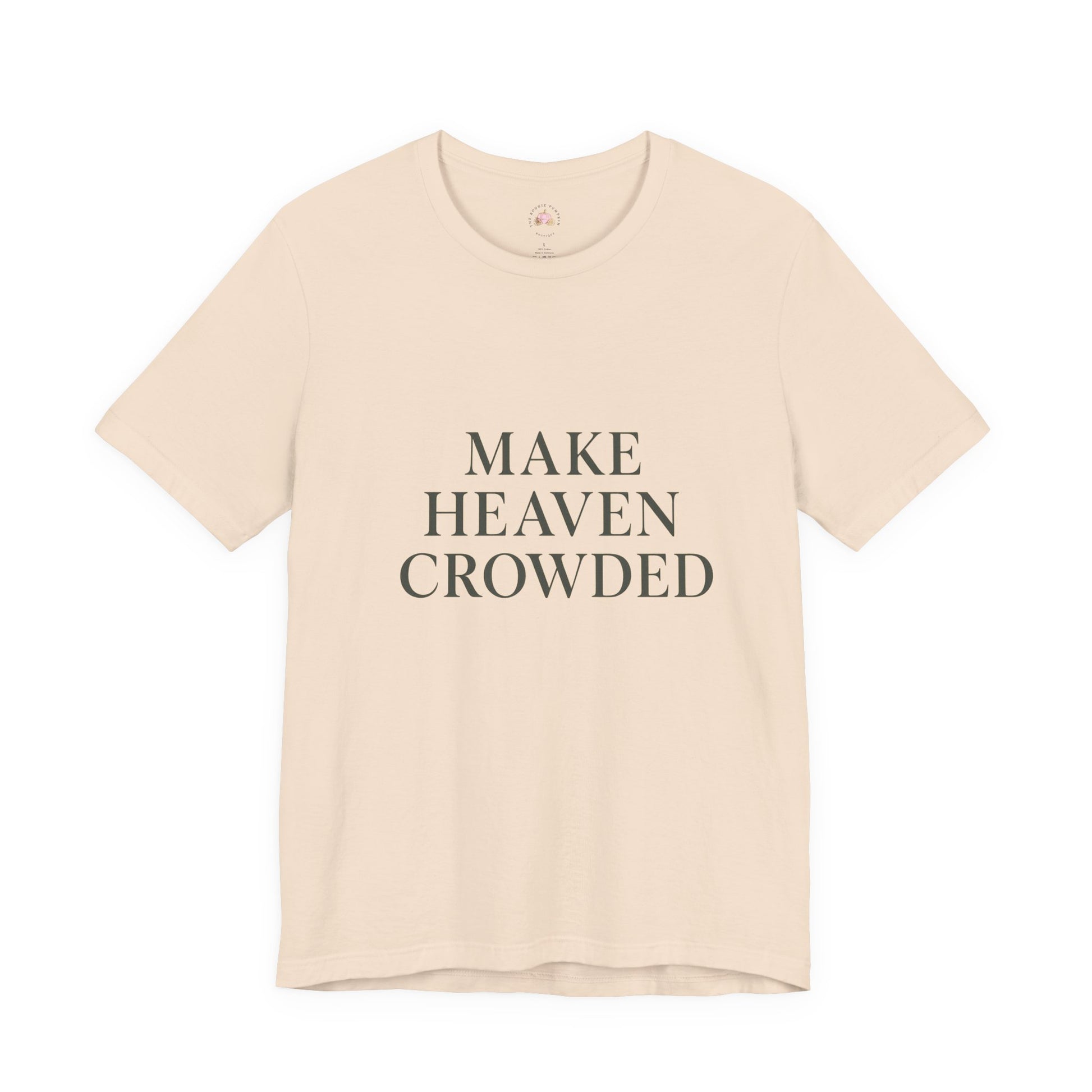 Heavenly Message Tee, Inspirational T-Shirt for Faith, Casual Wear, Gift for Christians, Church Events, Everyday Style - The Bougie Pumpkin Boutique