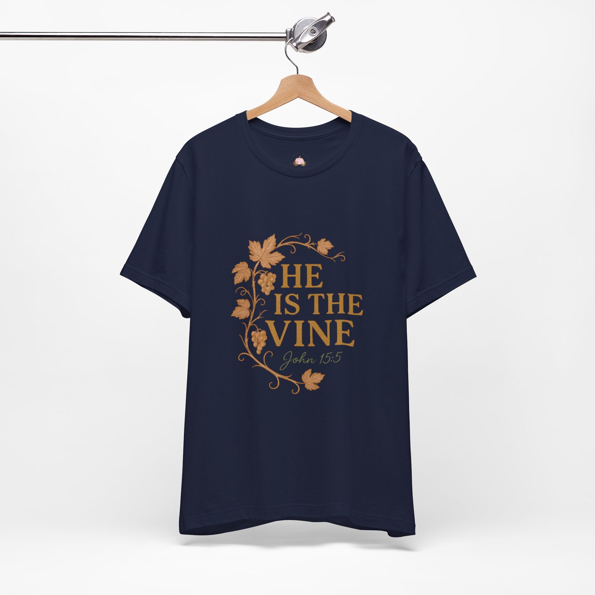 He Is The Vine T-Shirt | John 15:5 Christian Tee | Faith Scripture Shirt – Bougie Pumpkin Boutique