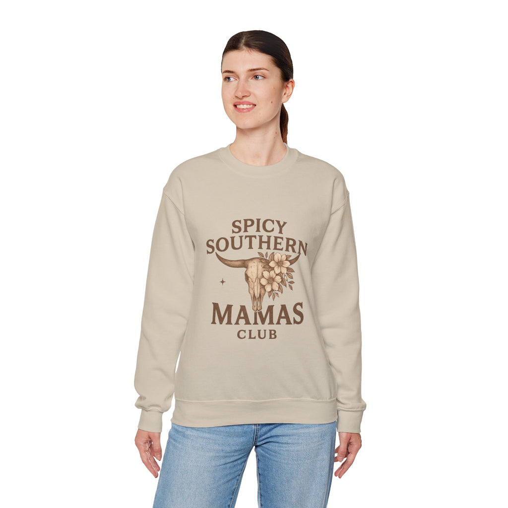 Spicy Southern Mamas Club Sweatshirt | Faith & Fire Apparel – The Bougie Pumpkin Boutique