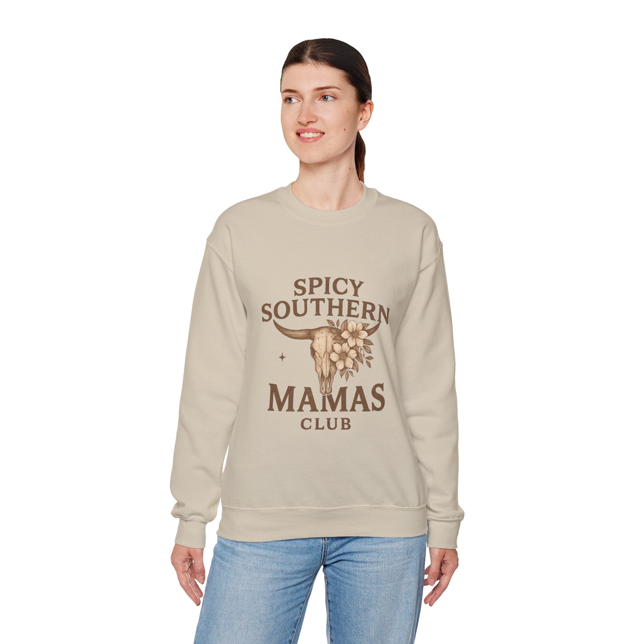 Spicy Southern Mamas Club Sweatshirt | Faith & Fire Apparel – The Bougie Pumpkin Boutique